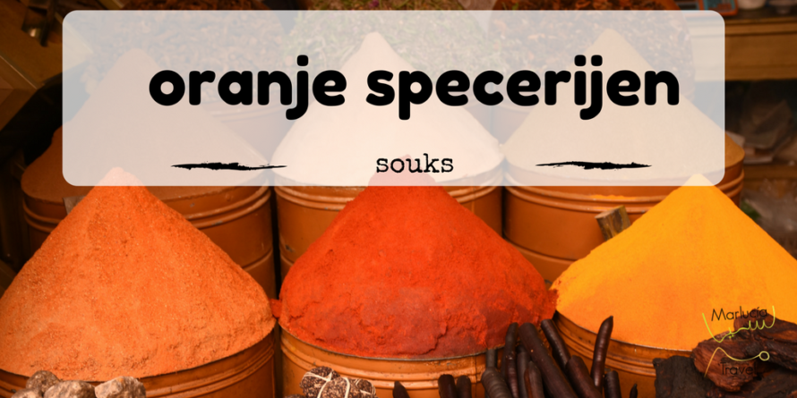 oranje specerijen uit Marokko